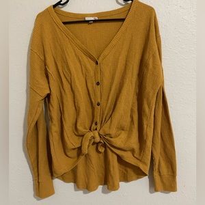 Tie front top